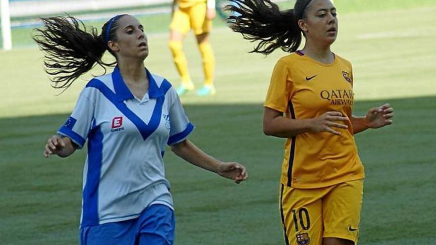 Paula Fernándezmarca quatre gols amb el Barça B