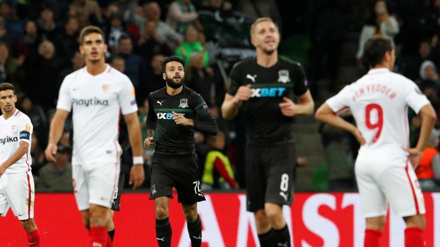 El Krasnodar se ha impuesto al Sevilla