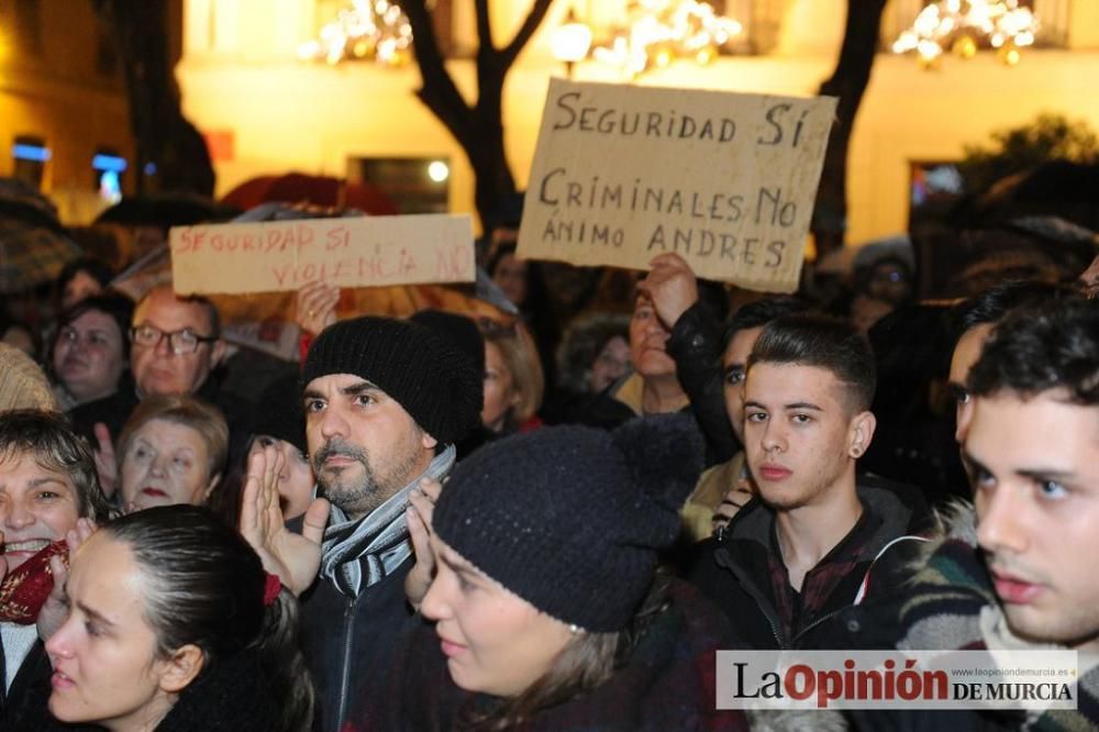 Protesta por la agresión a Andrés Martínez