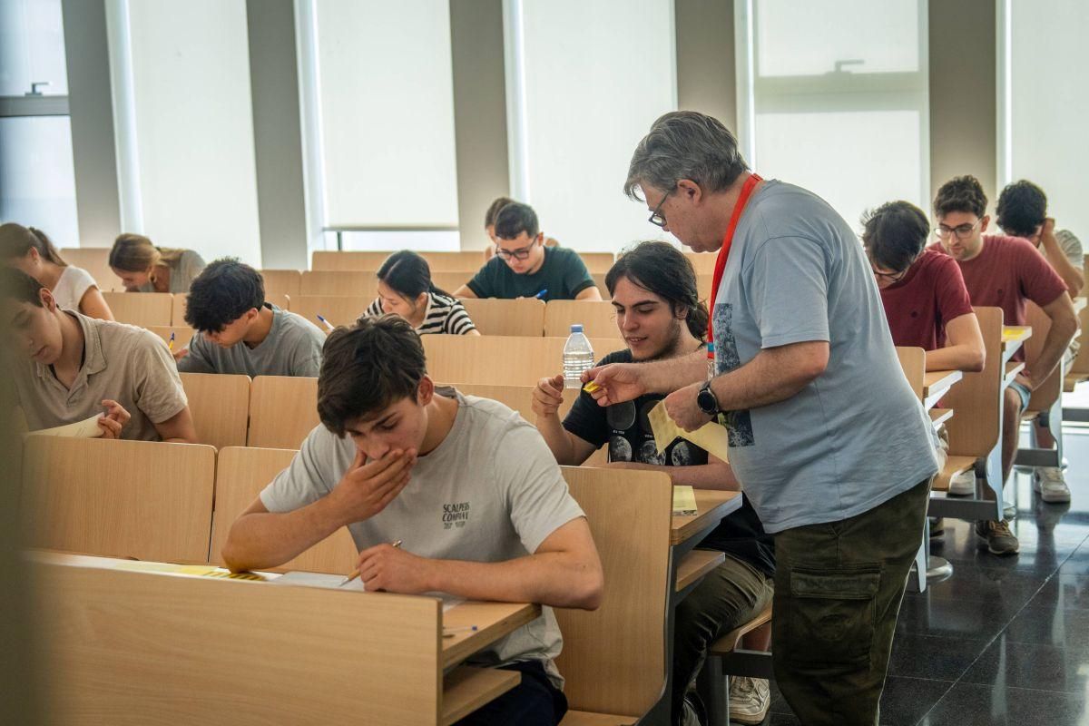 Primer exámen de las PAU en la Facultat de Dret de la UB