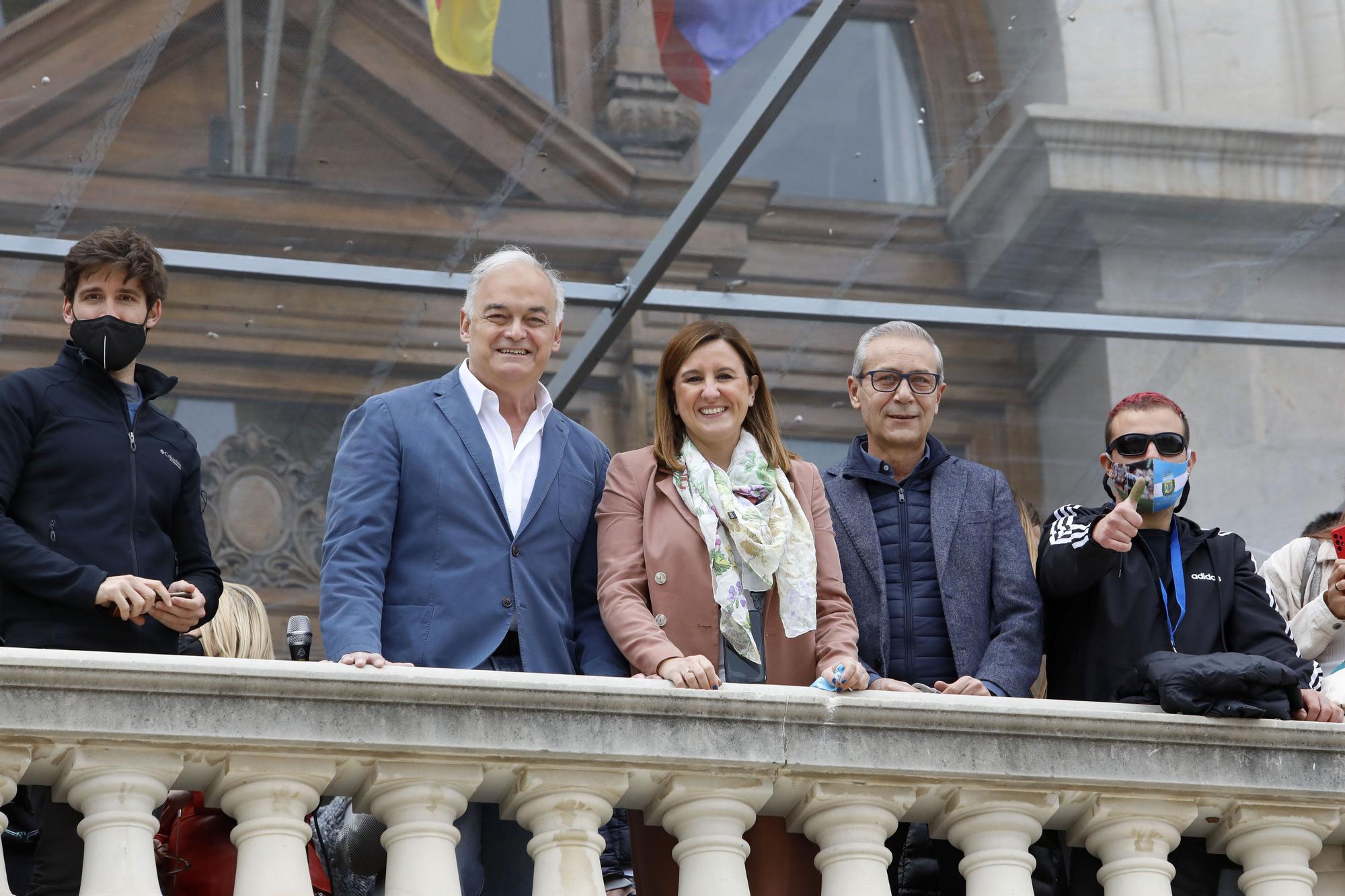 La mascletà con los colores de Ucrania, en imágenes