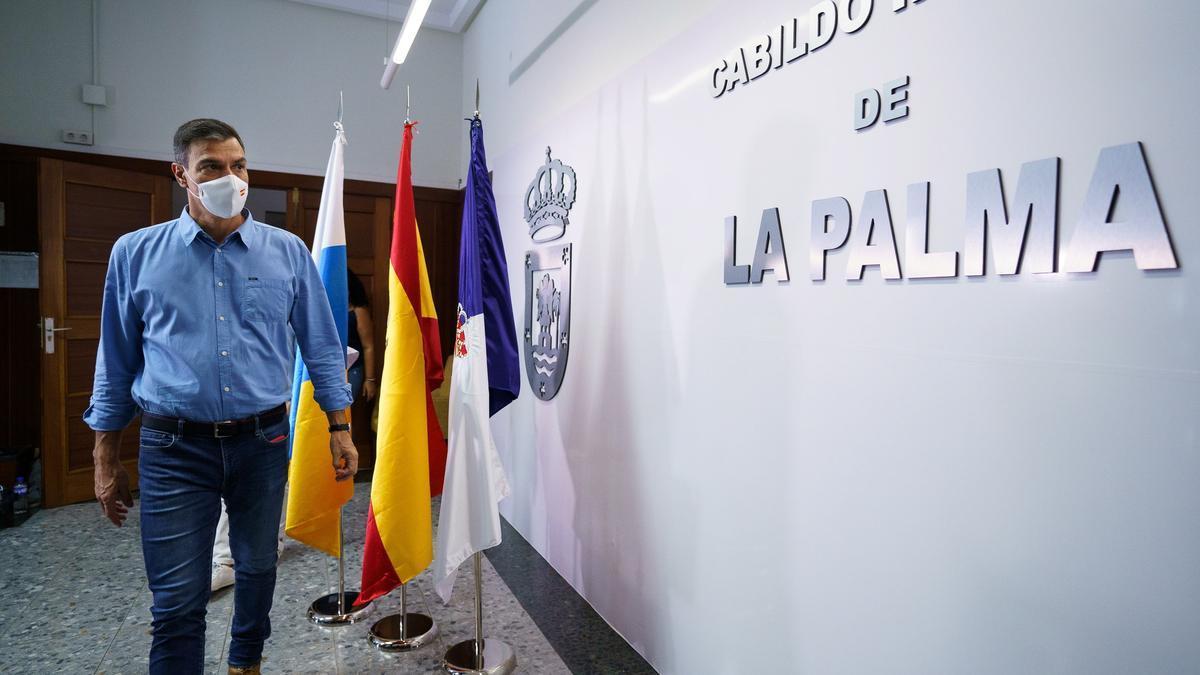 Sánchez en La Palma: "Todos los recursos del Estado están a su disposición"