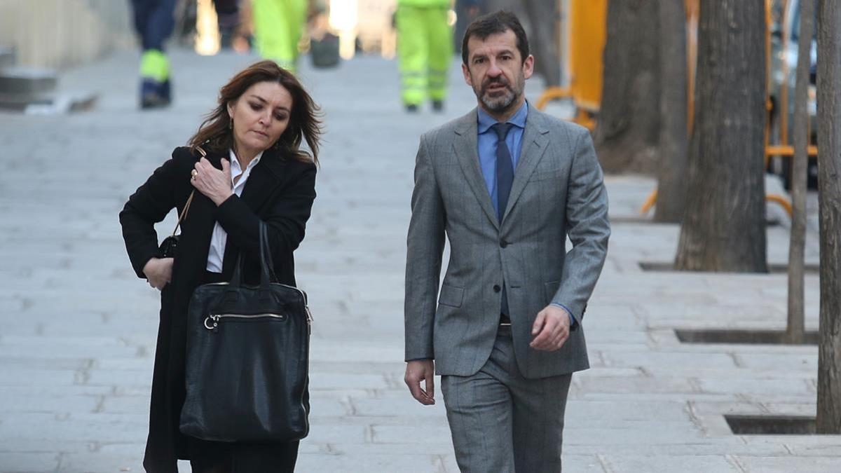 El jefe de los Mossos, Ferran López, esta mañana llegando al Tribunal Supremo.