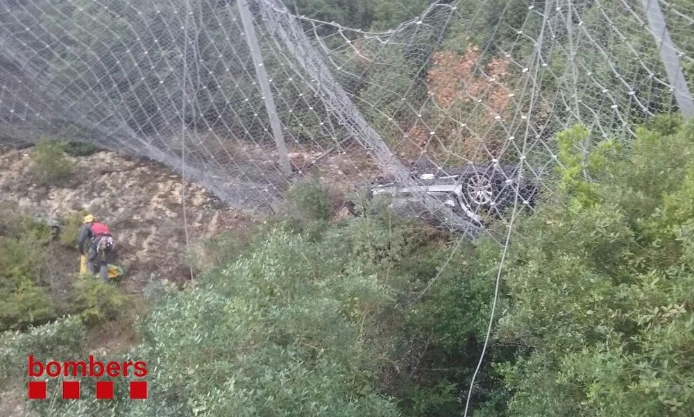 Accident de trànsit a la carretera de Montserrat