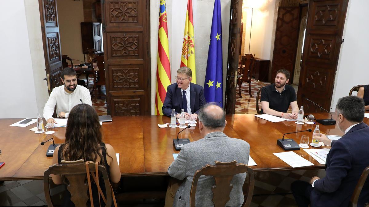 Ximo Puig preside la reunión de seguimiento de la Comisión para la Gobernanza de la Estrategia Valenciana para la Recuperación.
