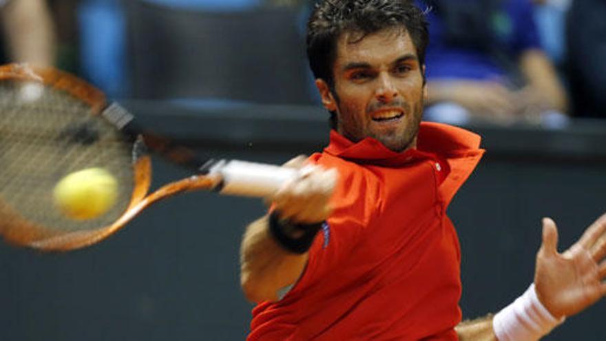 Pablo Andujar durante su encuentro con Bellucci