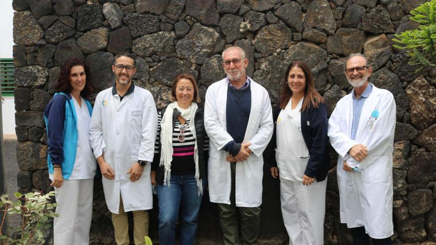 Miembros de la unidad de prevención de Riesgos Laborales del Hospital Doctor Molina Orosa. | | E.D.