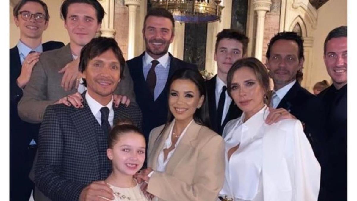 Los Beckham bautizan a sus hijos Cruz y Harper Seven