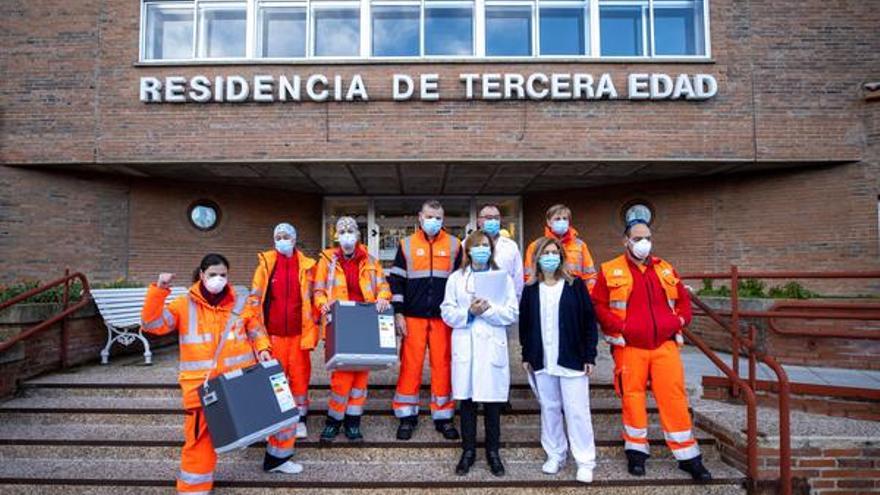 Vacunación contra el COVID en Ávila.