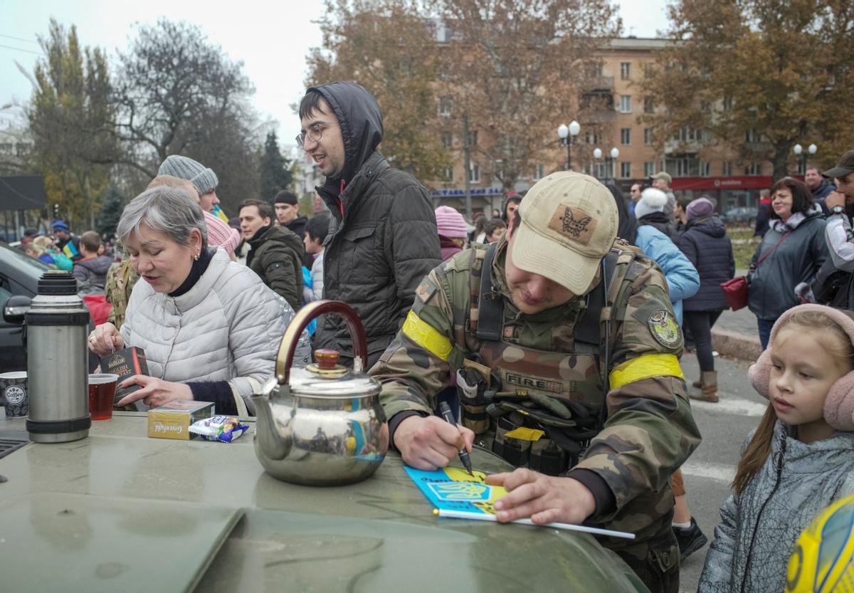 El Ejército de Ucrania entra en Jersón