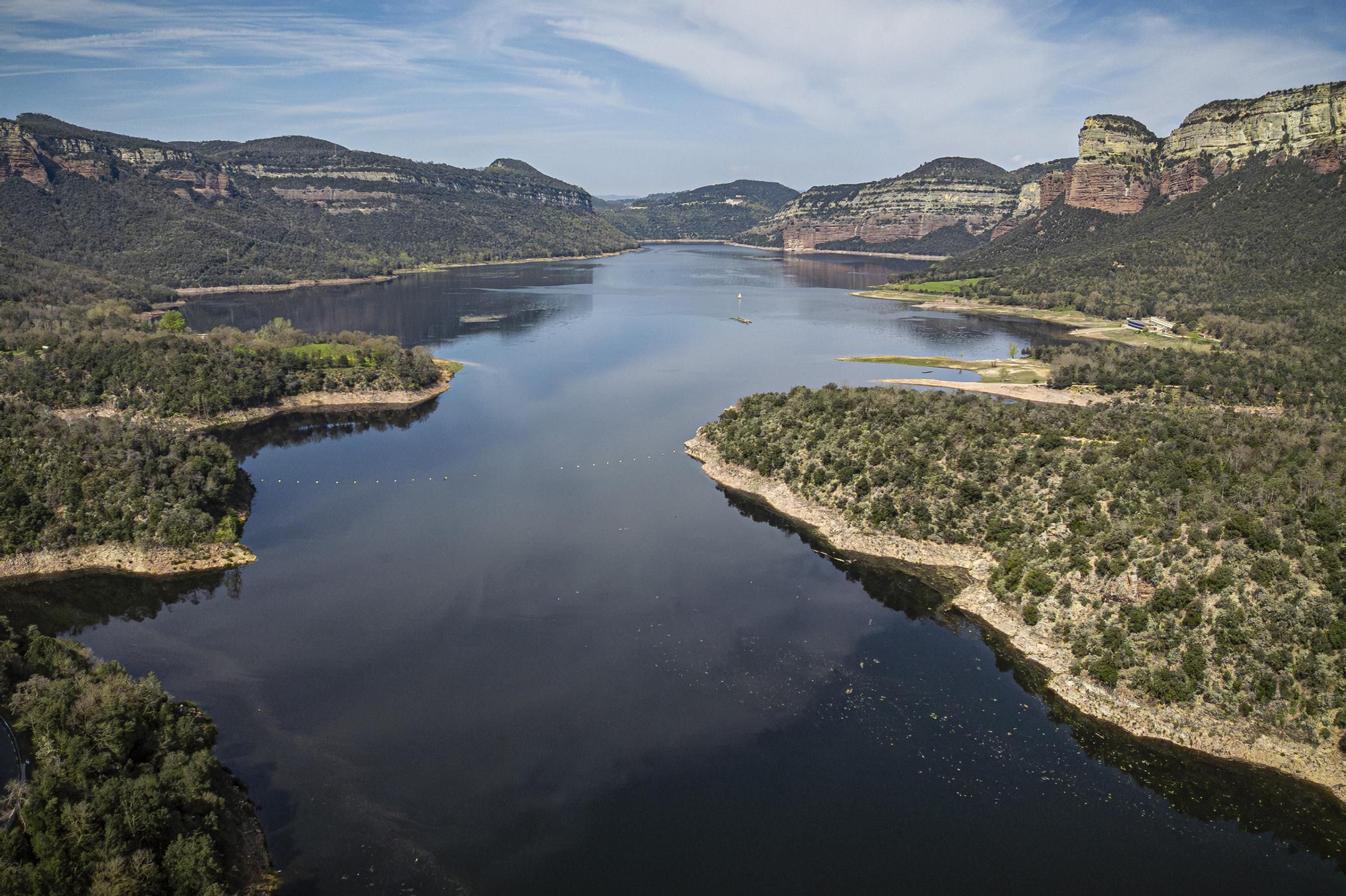 El canvi radical de Sau a vista de dron