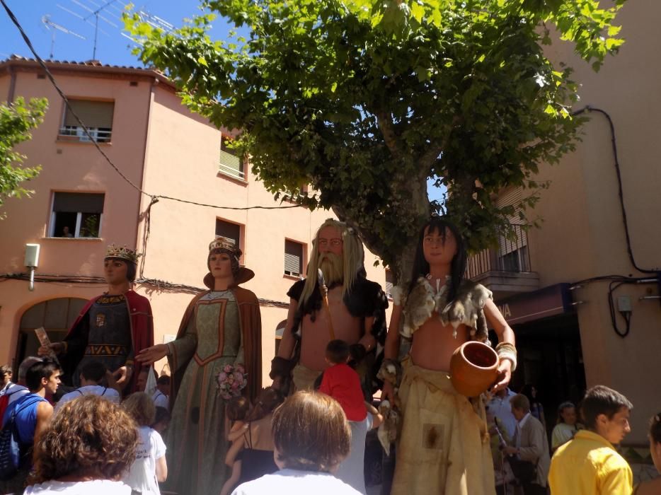 Trobada de gegants a Moià