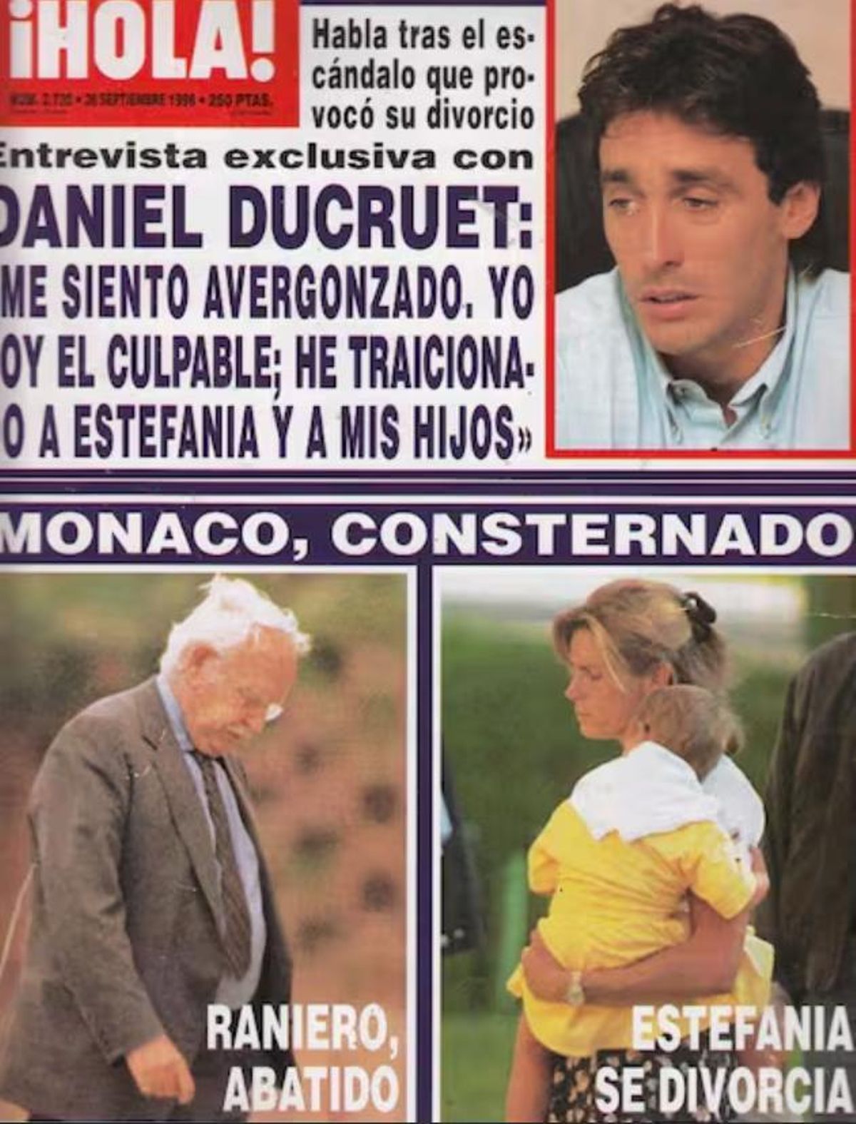 Un número de 'Hola' con el escándalo Ducruet en portada.