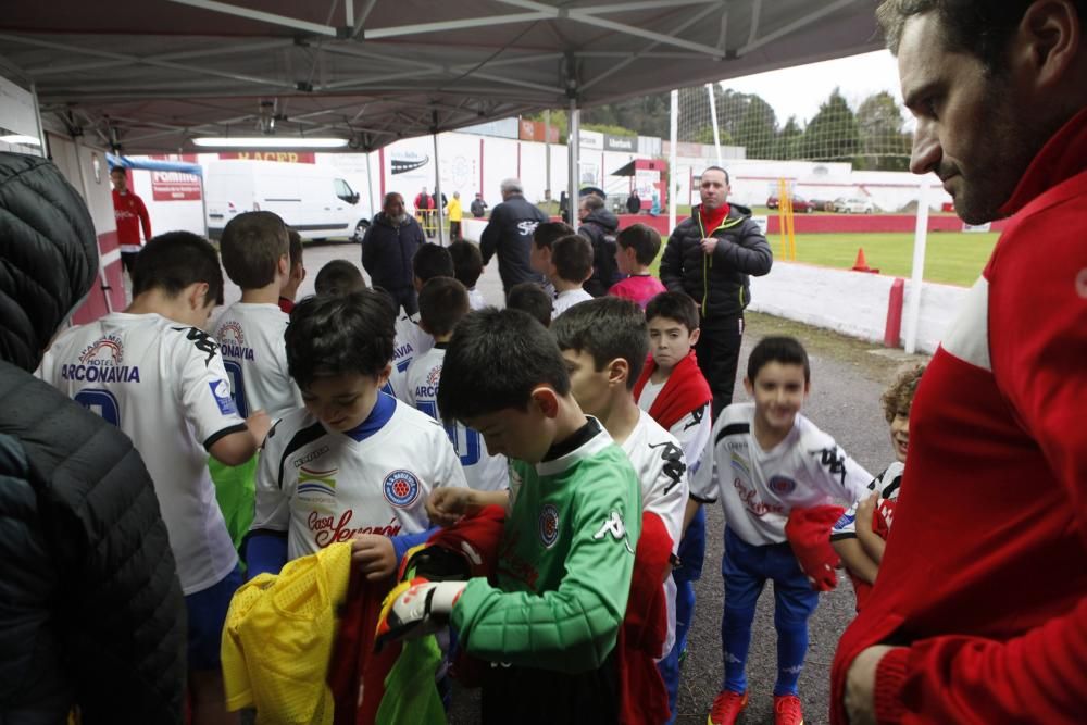 Entrenamiento del Sporting en Navia