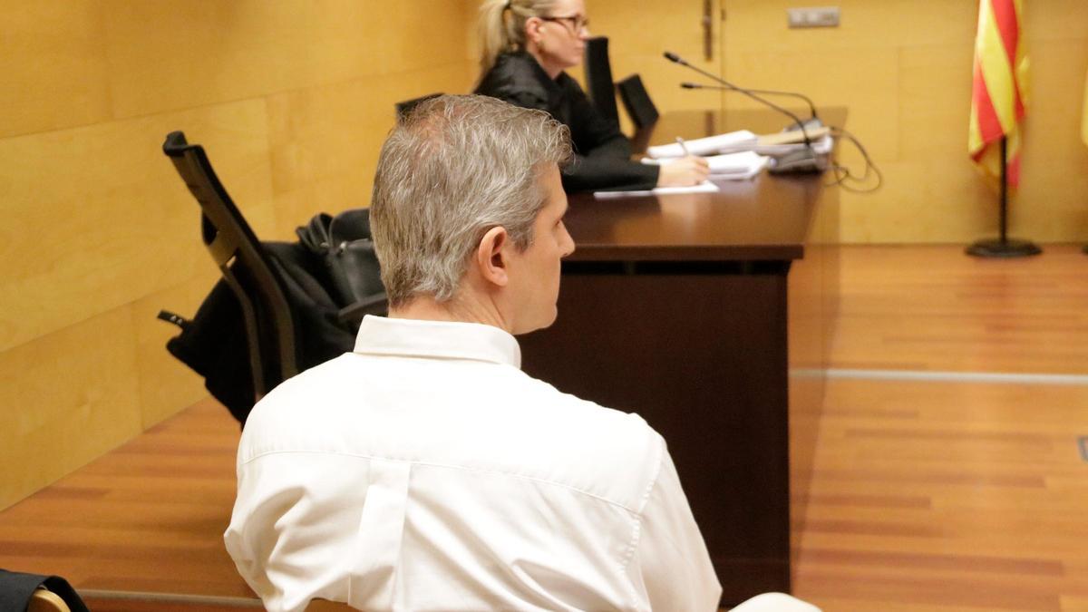 El massatgista de la Bisbal d'Empordà, durant el judici.