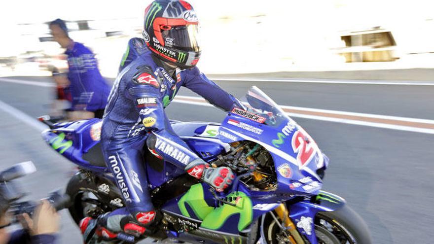 El piloto Maverick Viñales.