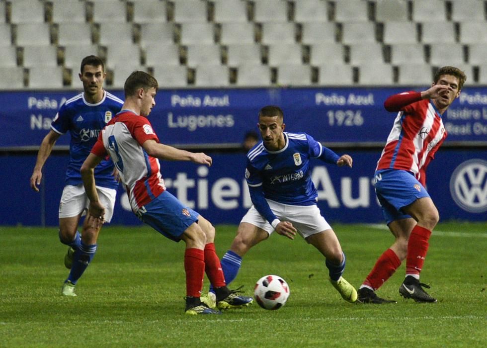 Derbi de filiales entre el Oviedo y el Sporting B