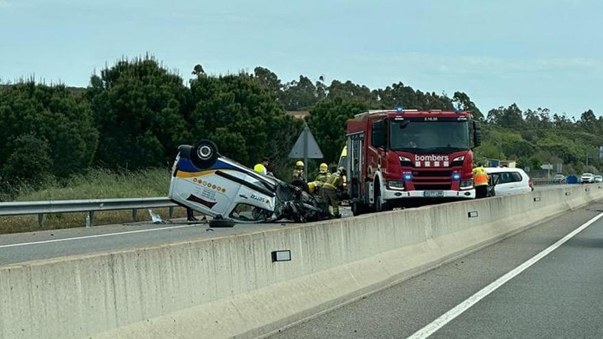 L'accident de trànsit de la C-35 a Vidreres