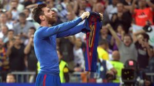 La última imagen icónica de Messi: el estadio Bernabéu la temporada 2016-2017.