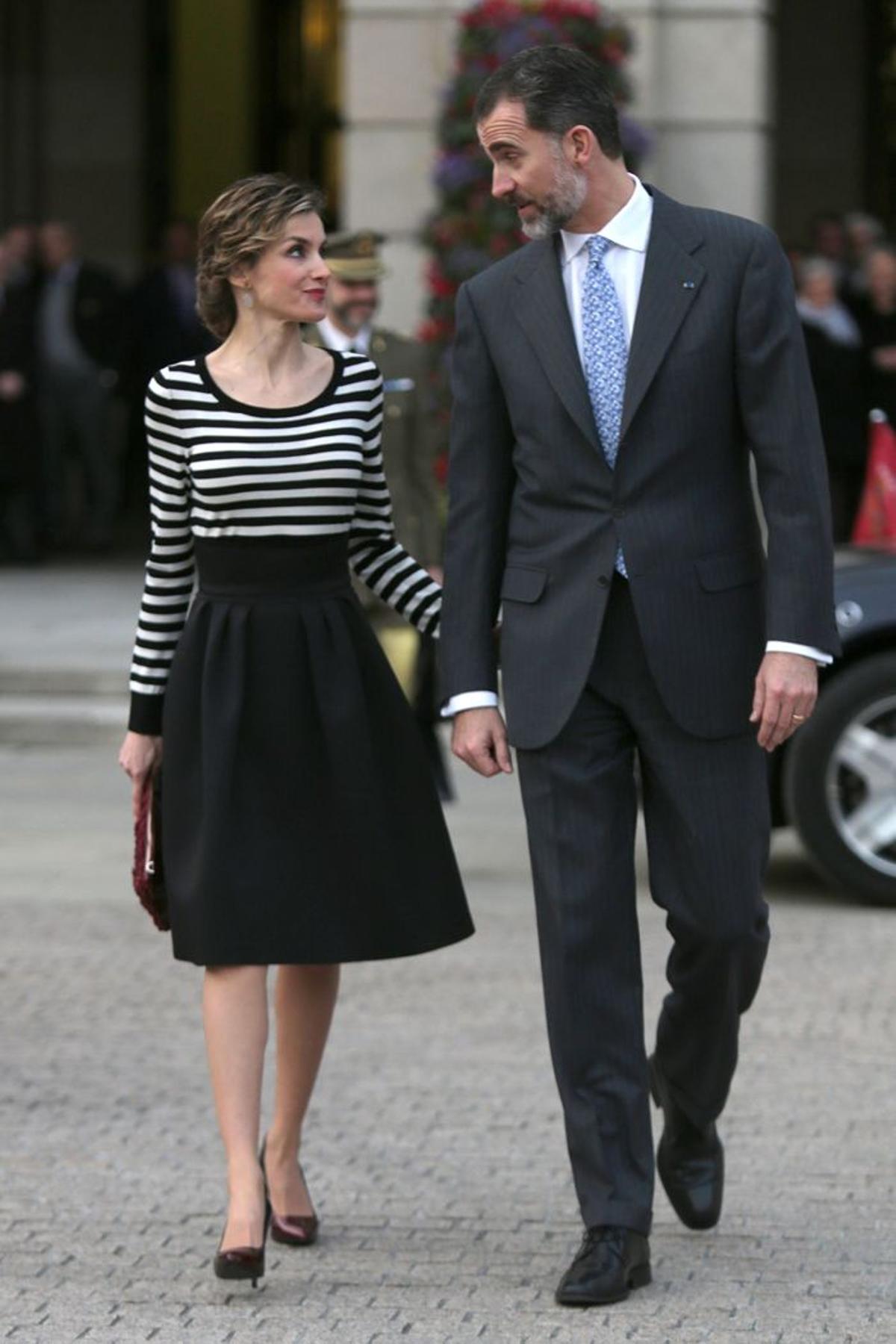 Doña Letizia Ortiz y el Rey Felipe