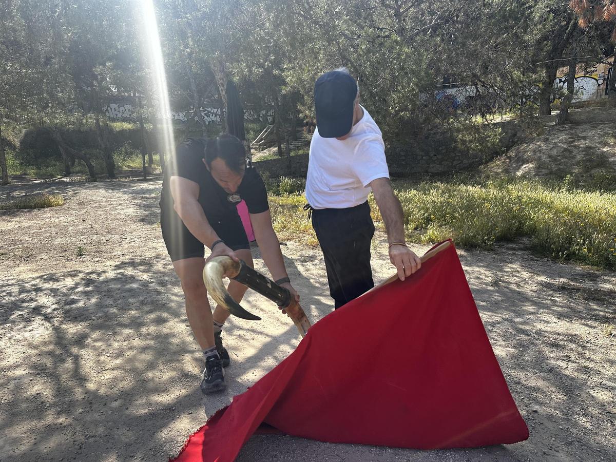 Un gran natural de El Inclusero durante su entrenamiento.