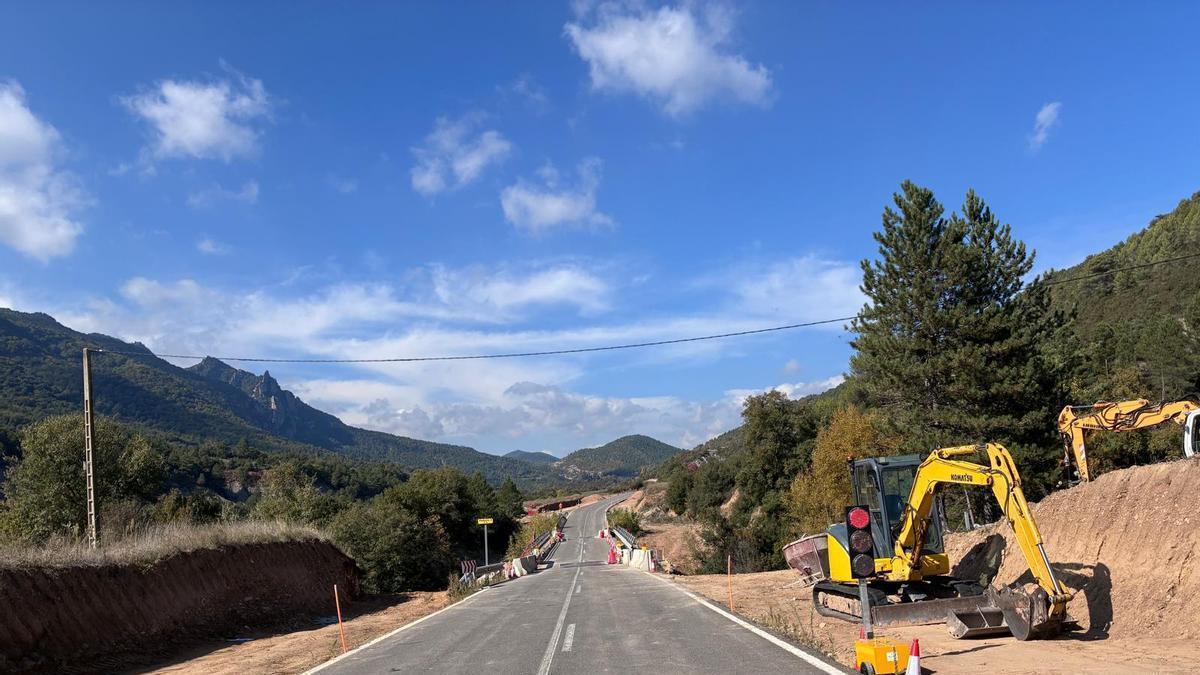 Evolución de las obras en la A-132.