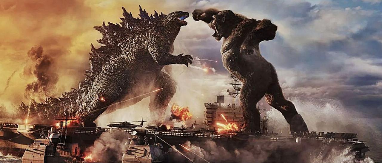 «Godzilla vs Kong», duelo
de titanes en tiempos de
pandemia.  levante-emv