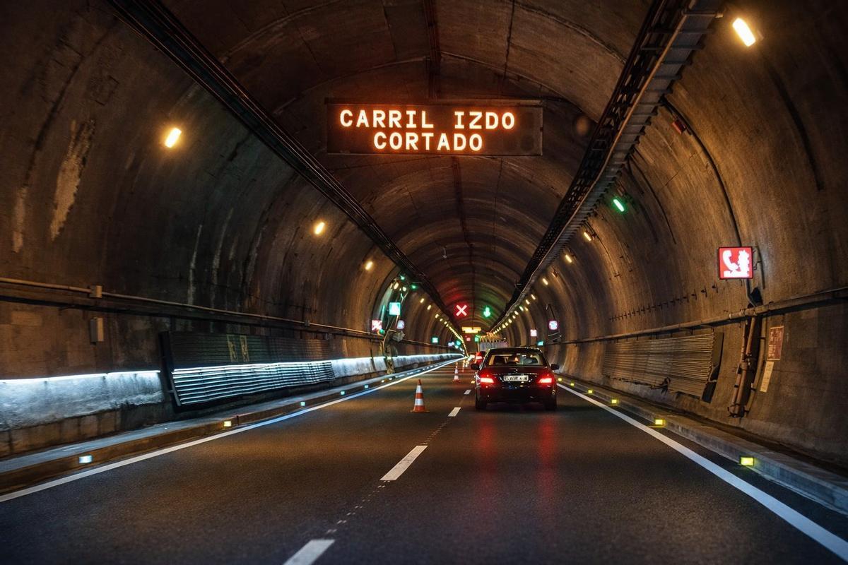 Uno de los últimos cortes de carril por obras.