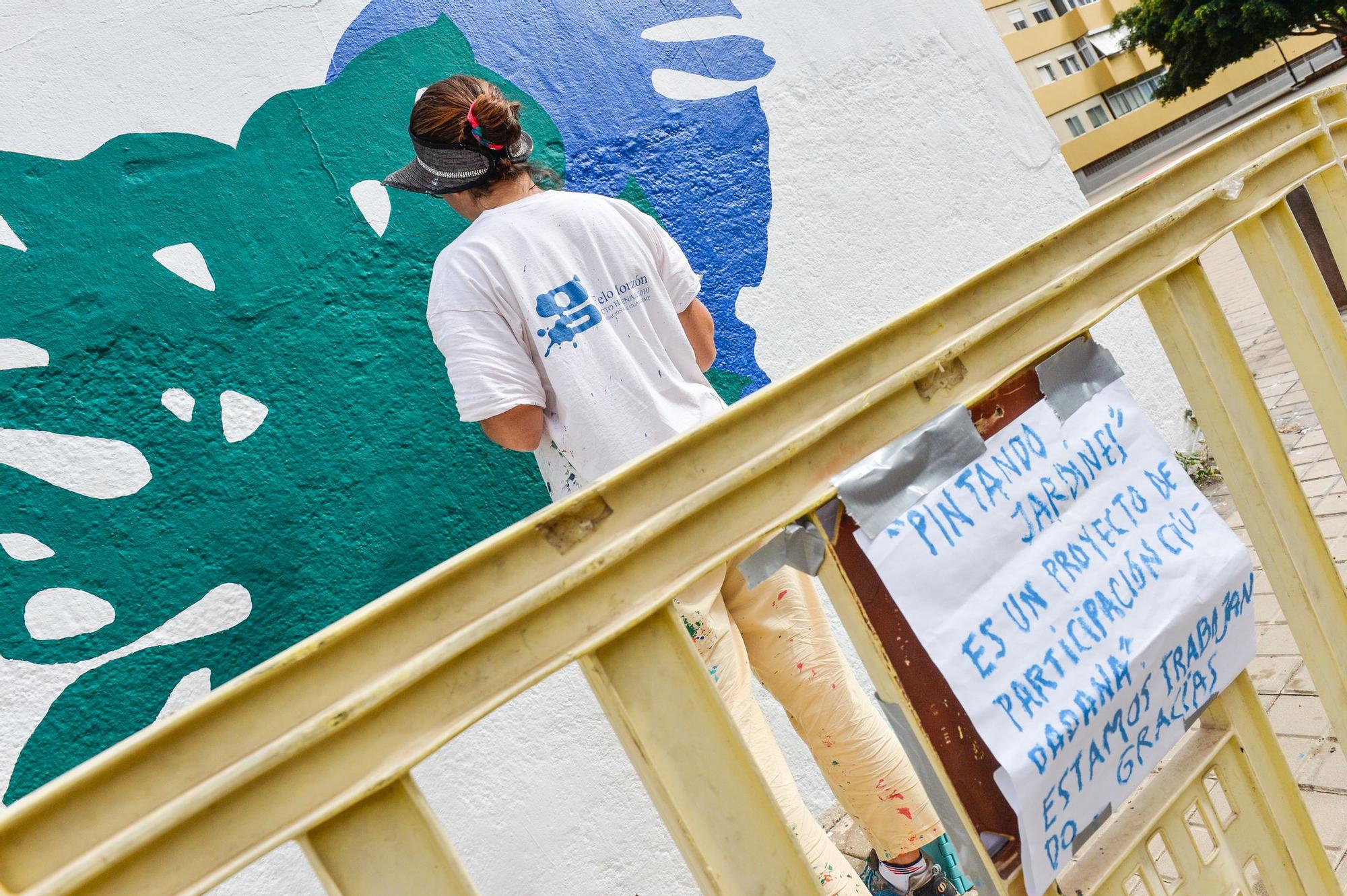 Mural en Luis Doreste Silva