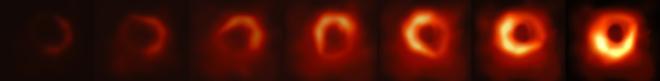 Captura del agujero negro desde los diferentes telescopios