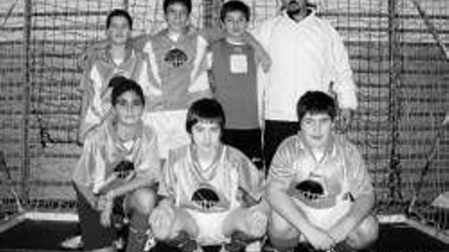 Equipo infantil de fútbol sala de Alcántara