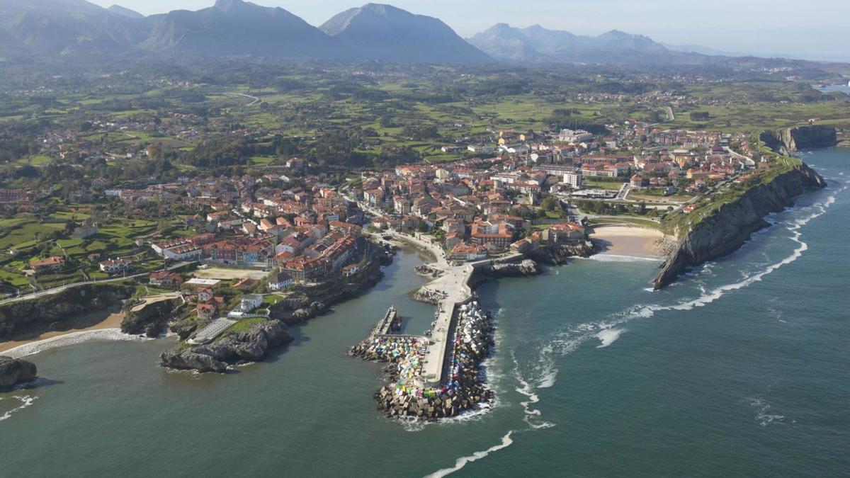 Vista aérea de Llanes.