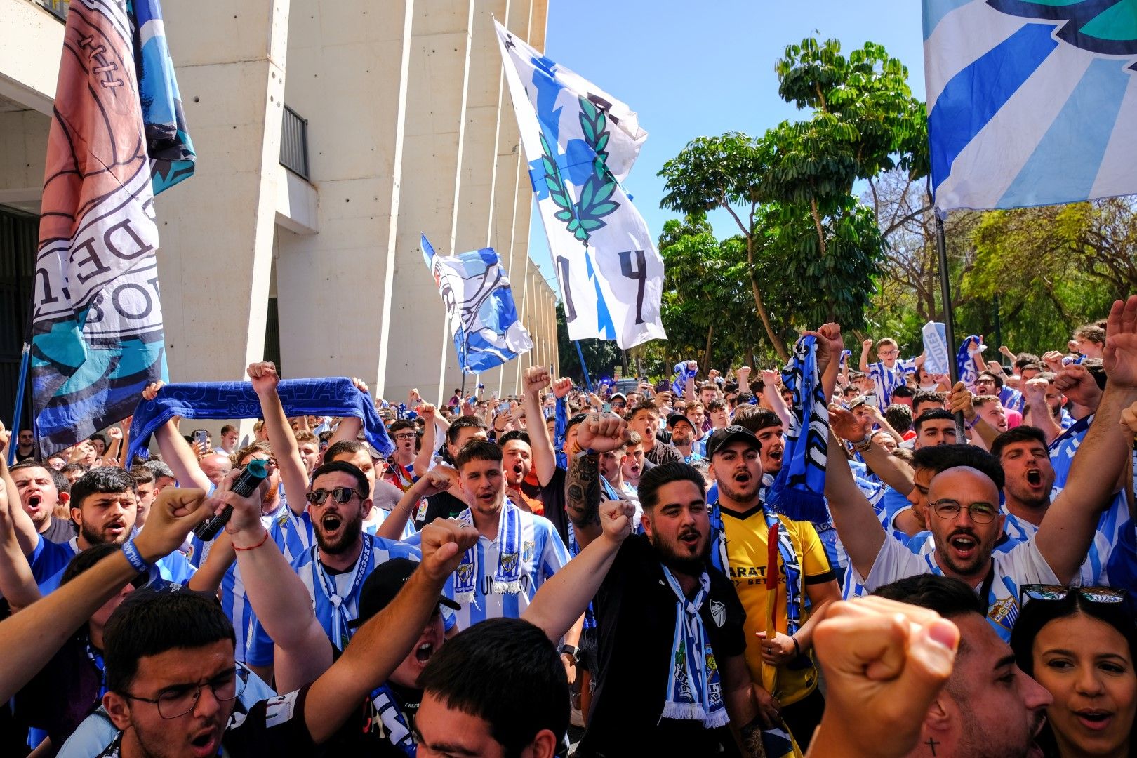 Málaga CF - Cartagena: así recibe la afición a su equipo
