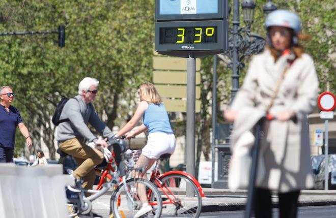 Calor estival en València en pleno mes de abril