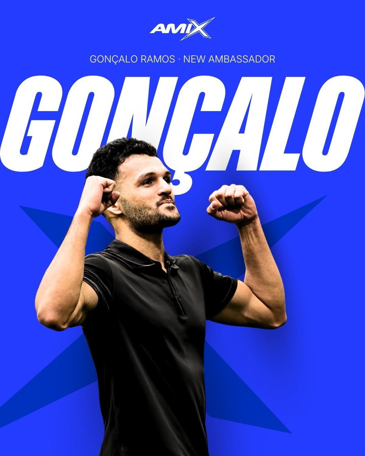 Gonçalo Ramos, nuevo embajador de AMIX
