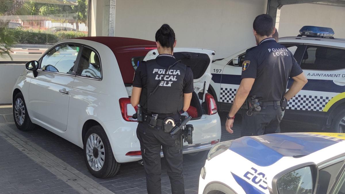 La Policía Local de Elche logra dar con el vehículo sustraído en Francia