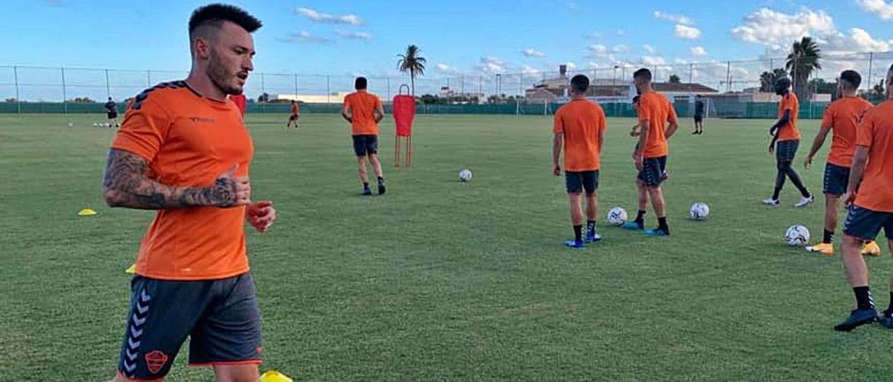 Josan, en la pretemporada del año pasado en las instalaciones de Pinatar Arena.