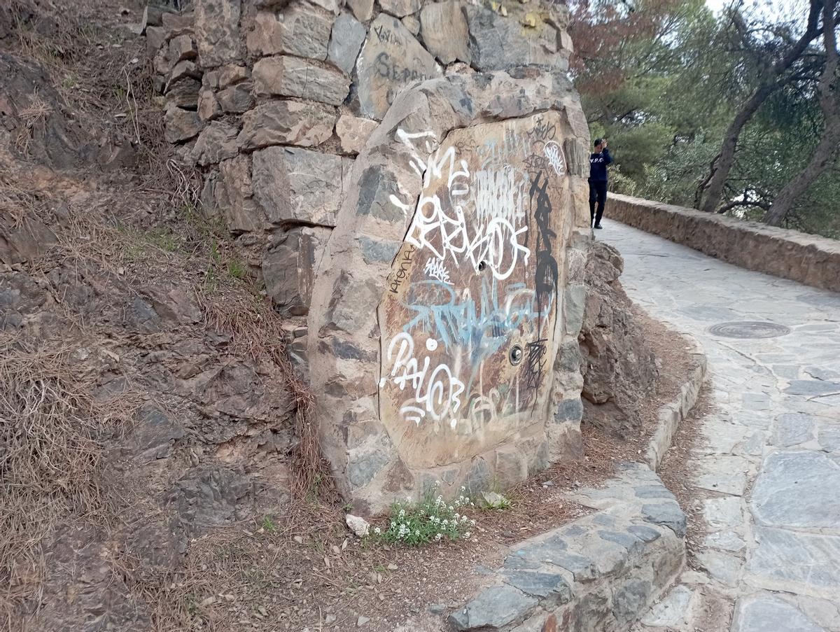 Entorno del mirador, ayer.