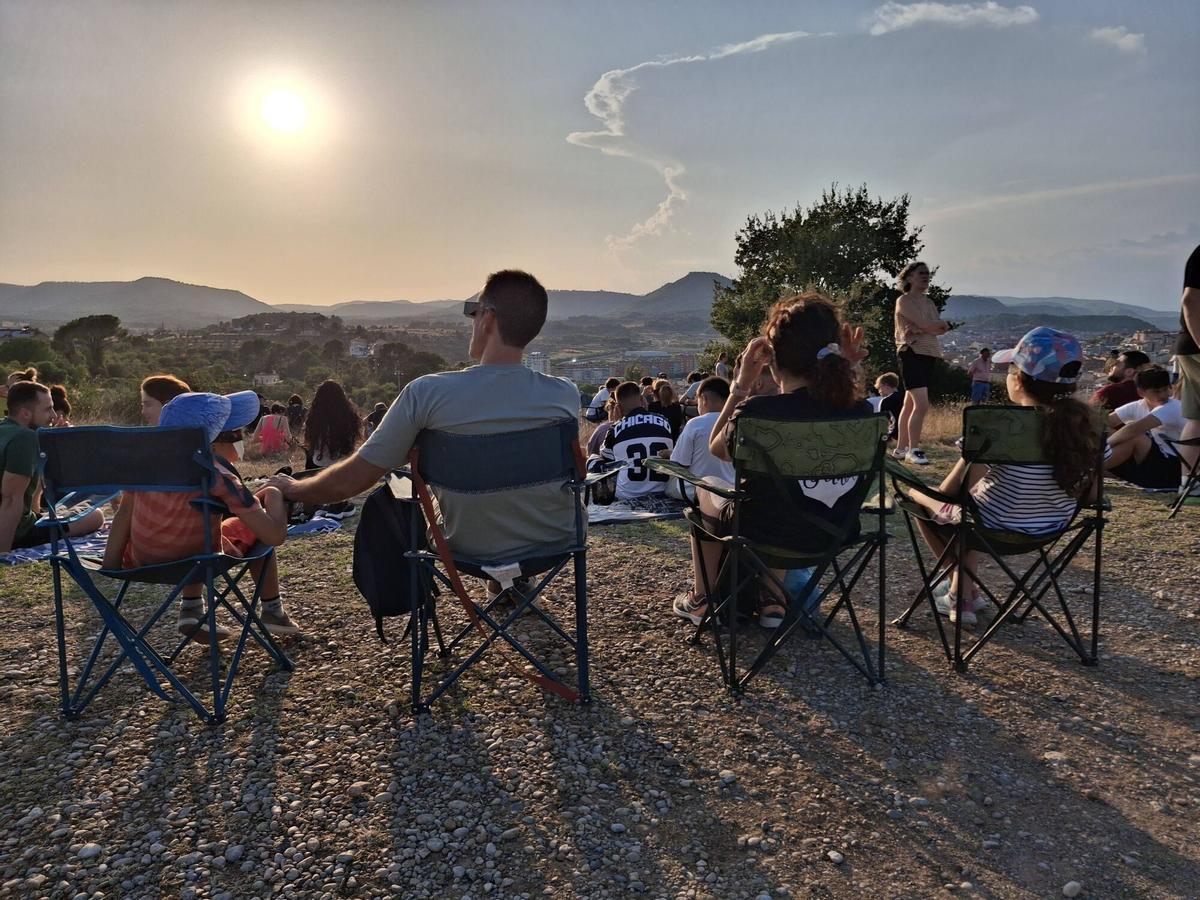 Així es va veure l'eclipsi des del centre de Manresa