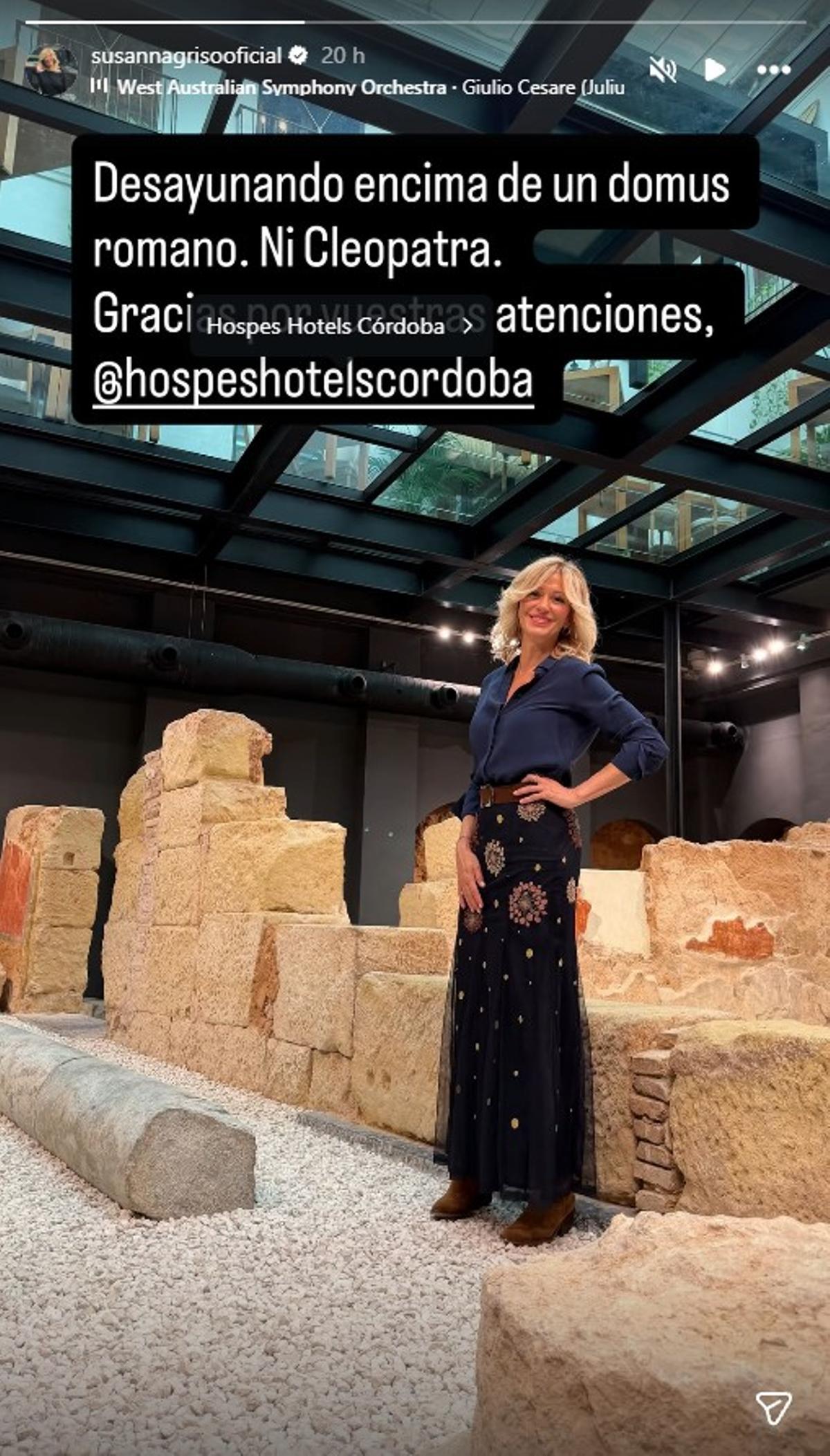 Susanna Griso posa en el hotel Hospes Palacio del Bailio.