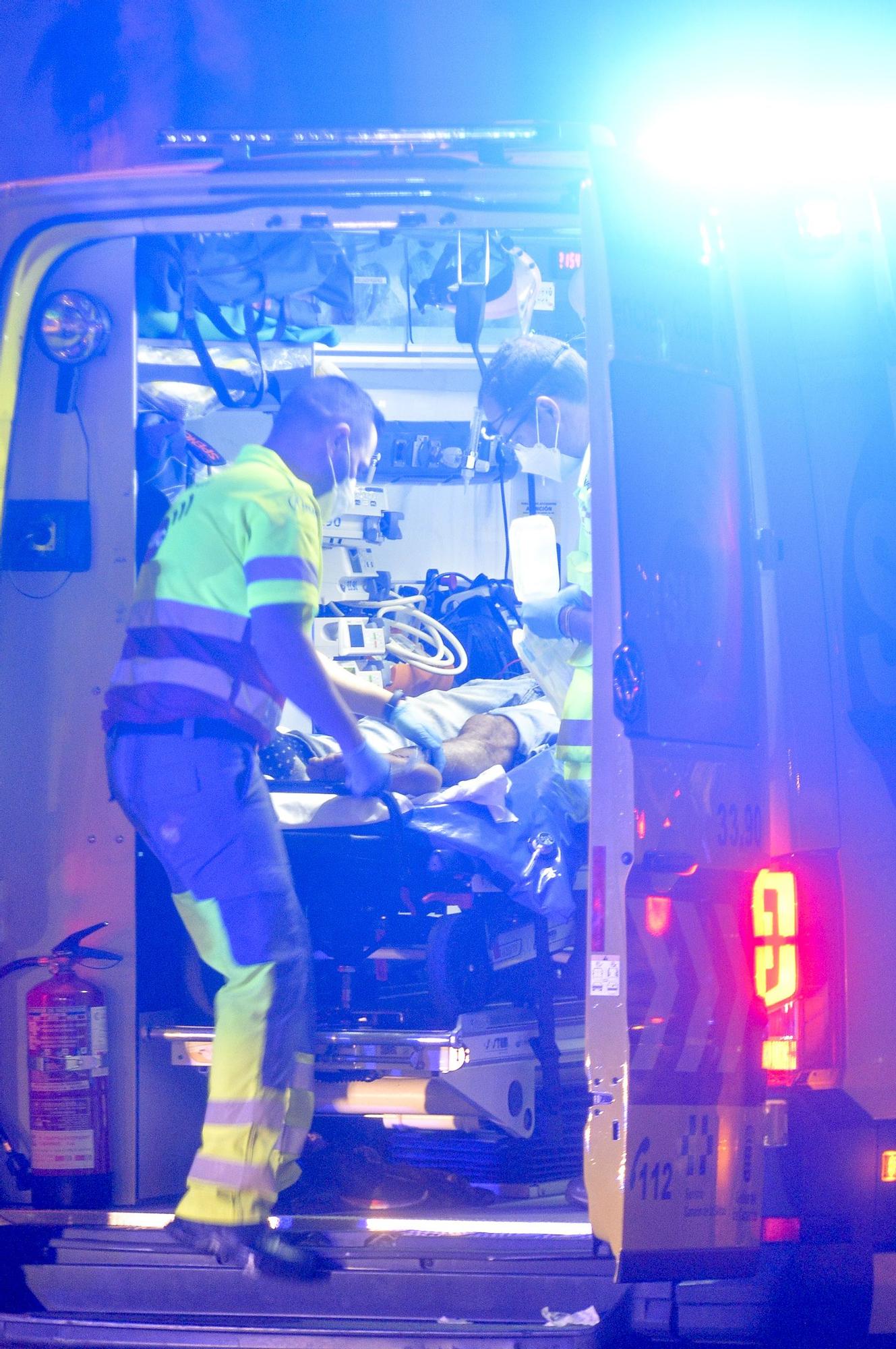 Accidente con heridos graves en la Avenida Marítima