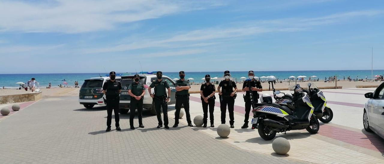 Dispositivo policial en El Campello durante este fin de semana