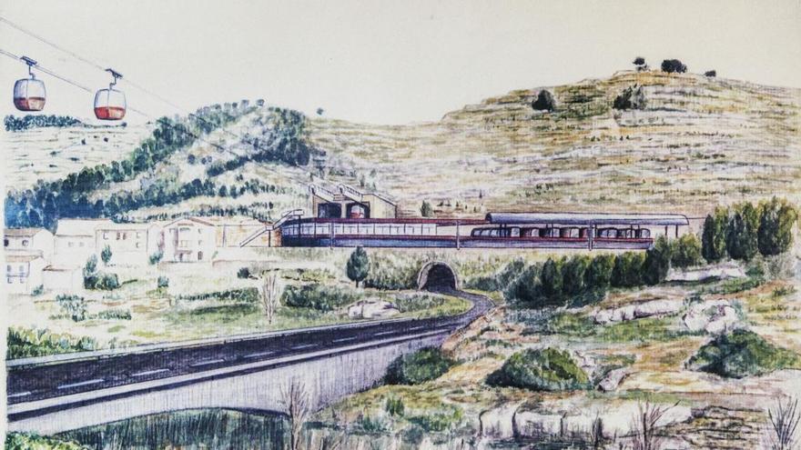 Ferrocarrils ja va projectar als 80 un nou telefèric per pujar a Montserrat des de Monistrol