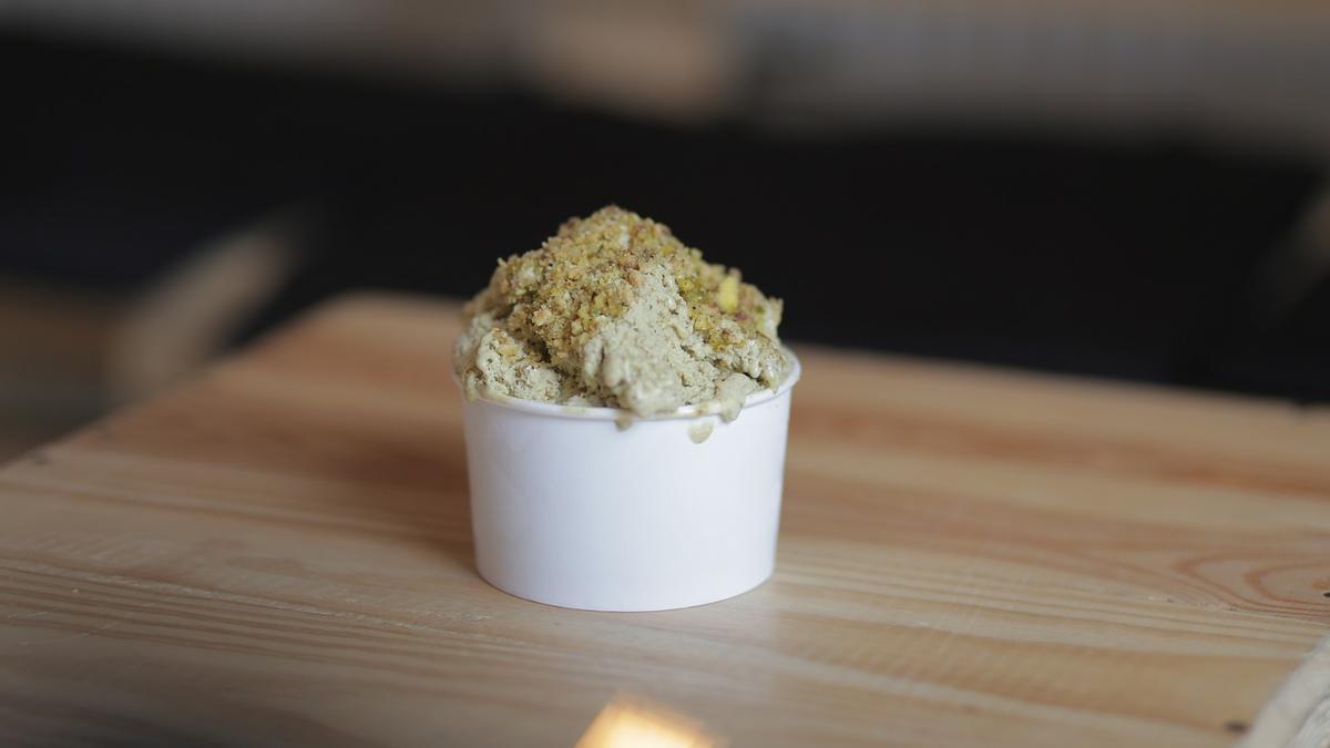 La crema de pistachos de Lidl sirve para preparar diferentes platos como helados y tartas.