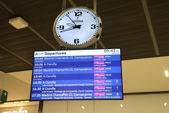 Vigo, incomunicada por tren: suspendidos todos los servicios debido a la borrasca Leonardo