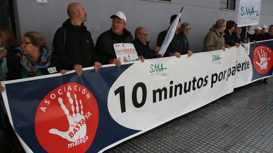 Protesta en el centro de salud de Tiro de Pichón el pasado 30 de octubre,