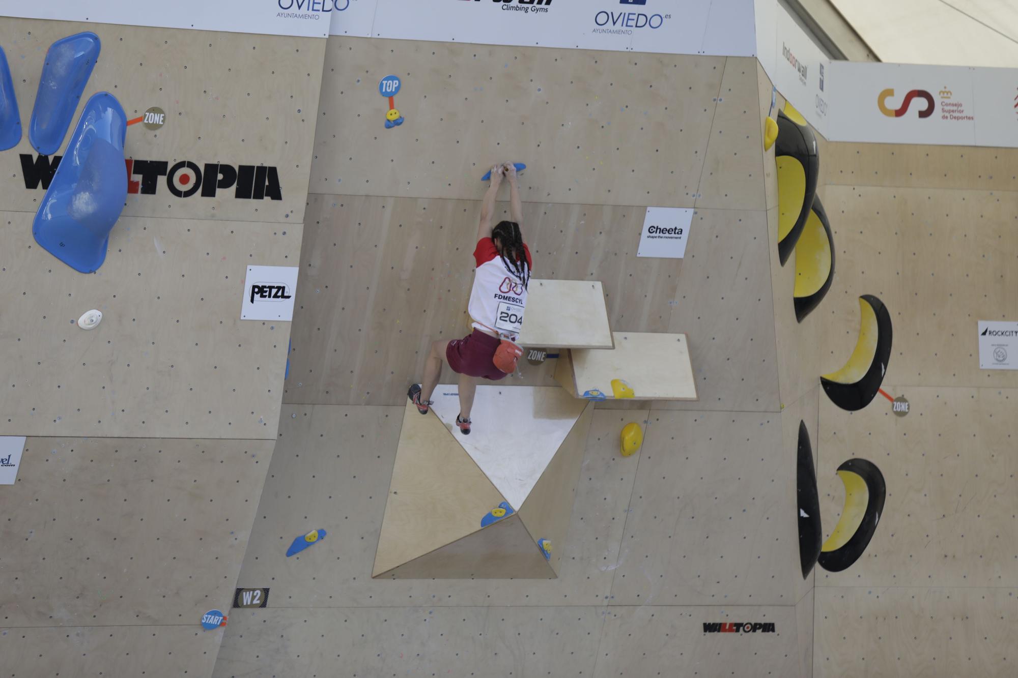 Así se vivió la primera prueba de la Copa de España de escalada en Oviedo