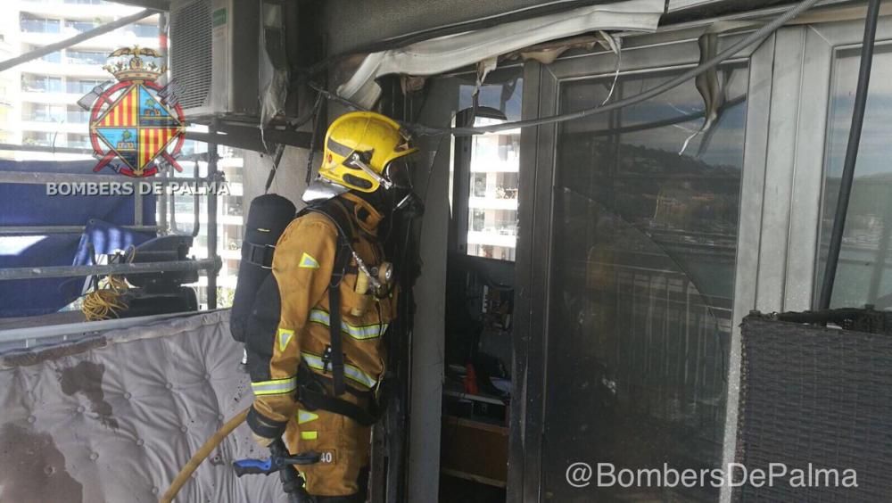 Sofocado un incendio en un séptimo piso en Palma