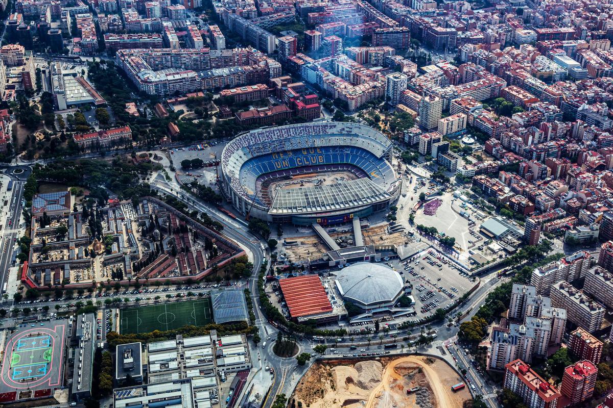 Las obras en Barcelona desde el aire