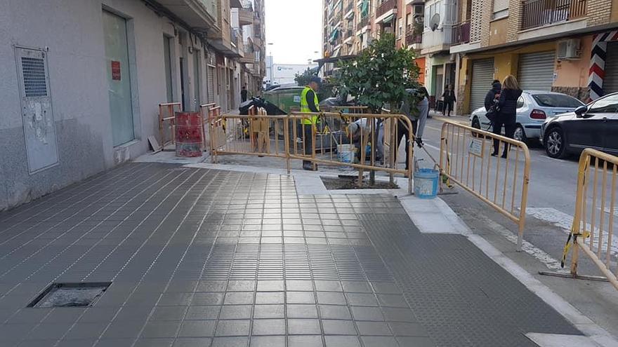 Obras en Manises.